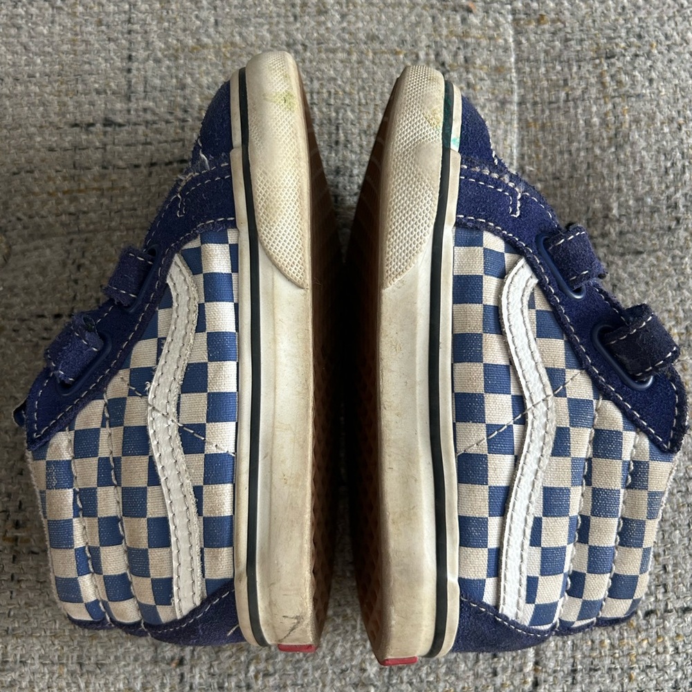 New Vans Toddler Sk8-Mid Reissue V Color Theory Blueprint Shoes Size 8